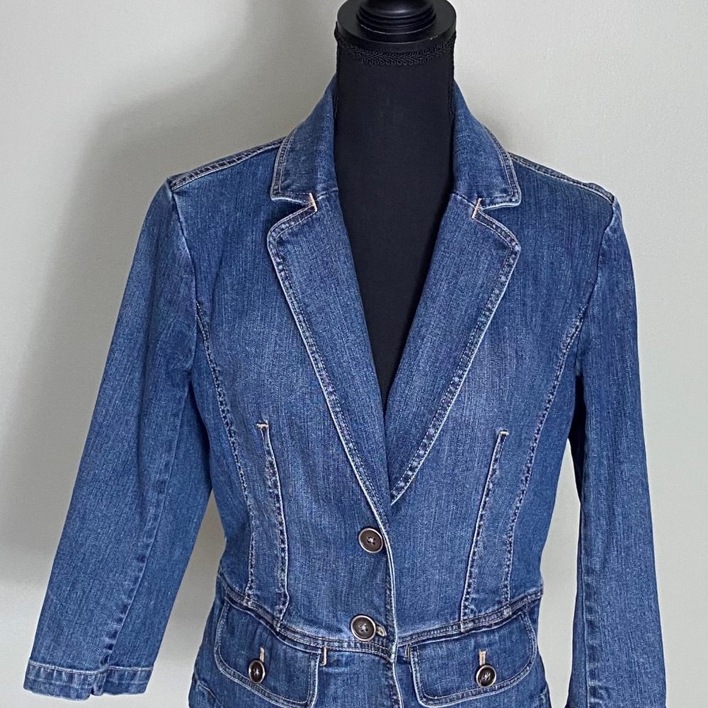 TALBOTS Denim blazer